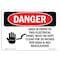 Signmission OSHA Danger Sign, 7" Height, 10" Width, Rigid Plastic, Electrical Panel Keep Clear, Landscape OS-DS-P-710-L-1031 - alternate 1